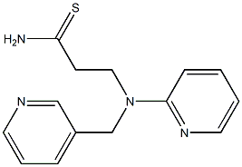 3-[pyridin-2-yl(pyridin-3-ylmethyl)amino]propanethioamide Structure