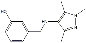 3-{[(1,3,5-trimethyl-1H-pyrazol-4-yl)amino]methyl}phenol