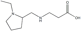 3-{[(1-ethylpyrrolidin-2-yl)methyl]amino}propanoic acid Structure