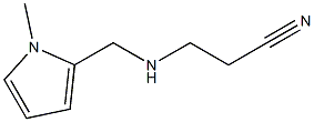 3-{[(1-methyl-1H-pyrrol-2-yl)methyl]amino}propanenitrile,,结构式