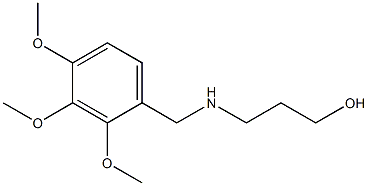 3-{[(2,3,4-trimethoxyphenyl)methyl]amino}propan-1-ol Structure
