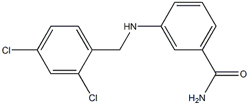 3-{[(2,4-dichlorophenyl)methyl]amino}benzamide Structure