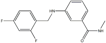  3-{[(2,4-difluorophenyl)methyl]amino}-N-methylbenzamide