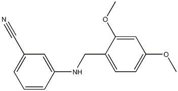 3-{[(2,4-dimethoxyphenyl)methyl]amino}benzonitrile