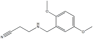 3-{[(2,5-dimethoxyphenyl)methyl]amino}propanenitrile