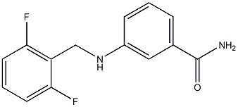 3-{[(2,6-difluorophenyl)methyl]amino}benzamide Struktur