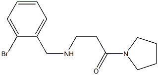 3-{[(2-bromophenyl)methyl]amino}-1-(pyrrolidin-1-yl)propan-1-one