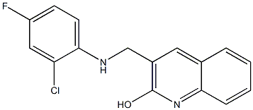 3-{[(2-chloro-4-fluorophenyl)amino]methyl}quinolin-2-ol