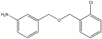 3-{[(2-chlorophenyl)methoxy]methyl}aniline Structure