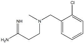 3-{[(2-chlorophenyl)methyl](methyl)amino}propanimidamide,,结构式