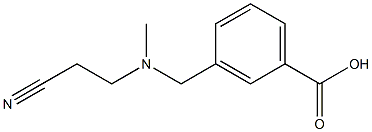 3-{[(2-cyanoethyl)(methyl)amino]methyl}benzoic acid Structure