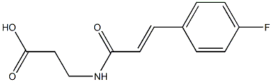 3-{[(2E)-3-(4-fluorophenyl)prop-2-enoyl]amino}propanoic acid|