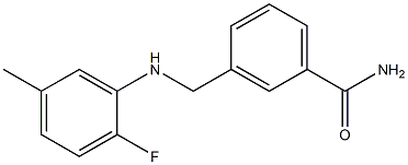 3-{[(2-fluoro-5-methylphenyl)amino]methyl}benzamide