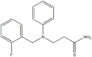 3-{[(2-fluorophenyl)methyl](phenyl)amino}propanethioamide
