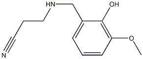 3-{[(2-hydroxy-3-methoxyphenyl)methyl]amino}propanenitrile|