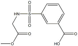 3-{[(2-methoxy-2-oxoethyl)amino]sulfonyl}benzoic acid,,结构式
