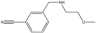 3-{[(2-methoxyethyl)amino]methyl}benzonitrile Struktur
