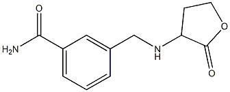 3-{[(2-oxooxolan-3-yl)amino]methyl}benzamide Struktur