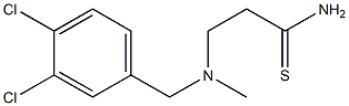 3-{[(3,4-dichlorophenyl)methyl](methyl)amino}propanethioamide,,结构式