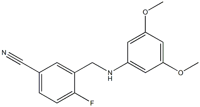 3-{[(3,5-dimethoxyphenyl)amino]methyl}-4-fluorobenzonitrile