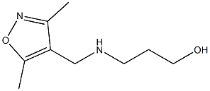 3-{[(3,5-dimethyl-1,2-oxazol-4-yl)methyl]amino}propan-1-ol Structure