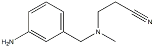 3-{[(3-aminophenyl)methyl](methyl)amino}propanenitrile 结构式