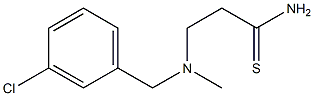 3-{[(3-chlorophenyl)methyl](methyl)amino}propanethioamide Structure