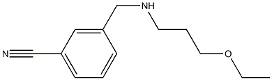 3-{[(3-ethoxypropyl)amino]methyl}benzonitrile,,结构式