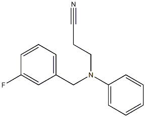 3-{[(3-fluorophenyl)methyl](phenyl)amino}propanenitrile|