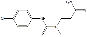 3-{[(4-chlorophenyl)carbamoyl](methyl)amino}propanethioamide