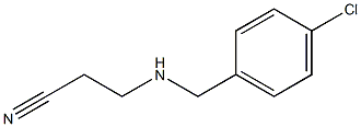 3-{[(4-chlorophenyl)methyl]amino}propanenitrile