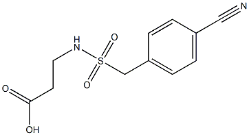 3-{[(4-cyanophenyl)methane]sulfonamido}propanoic acid|