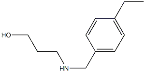 3-{[(4-ethylphenyl)methyl]amino}propan-1-ol Structure