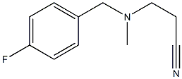 3-{[(4-fluorophenyl)methyl](methyl)amino}propanenitrile