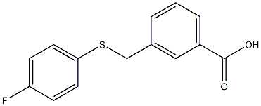  3-{[(4-fluorophenyl)sulfanyl]methyl}benzoic acid