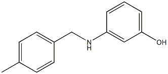 3-{[(4-methylphenyl)methyl]amino}phenol Structure