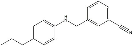3-{[(4-propylphenyl)amino]methyl}benzonitrile