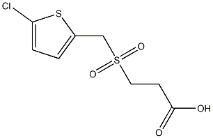  3-{[(5-chlorothien-2-yl)methyl]sulfonyl}propanoic acid