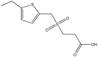 3-{[(5-ethylthien-2-yl)methyl]sulfonyl}propanoic acid Structure