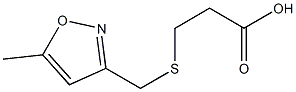 3-{[(5-methyl-1,2-oxazol-3-yl)methyl]sulfanyl}propanoic acid
