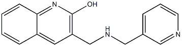 3-{[(pyridin-3-ylmethyl)amino]methyl}quinolin-2-ol 结构式