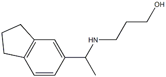 3-{[1-(2,3-dihydro-1H-inden-5-yl)ethyl]amino}propan-1-ol,,结构式