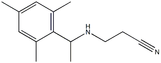  3-{[1-(2,4,6-trimethylphenyl)ethyl]amino}propanenitrile