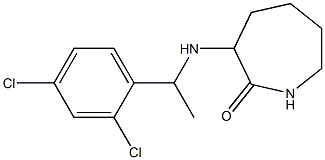 3-{[1-(2,4-dichlorophenyl)ethyl]amino}azepan-2-one Structure