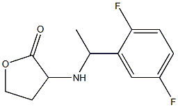 3-{[1-(2,5-difluorophenyl)ethyl]amino}oxolan-2-one Struktur
