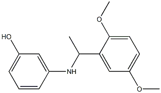 3-{[1-(2,5-dimethoxyphenyl)ethyl]amino}phenol
