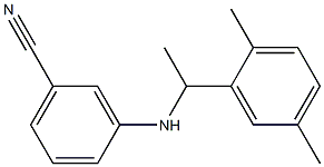 3-{[1-(2,5-dimethylphenyl)ethyl]amino}benzonitrile|