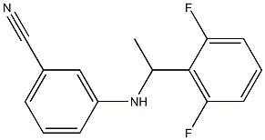 3-{[1-(2,6-difluorophenyl)ethyl]amino}benzonitrile Struktur