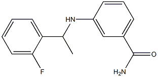 3-{[1-(2-fluorophenyl)ethyl]amino}benzamide|