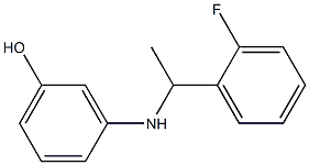 3-{[1-(2-fluorophenyl)ethyl]amino}phenol